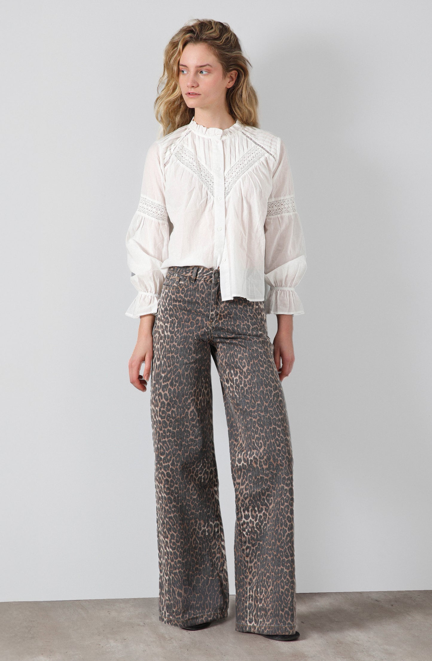 Pantalón Animal Print Straight