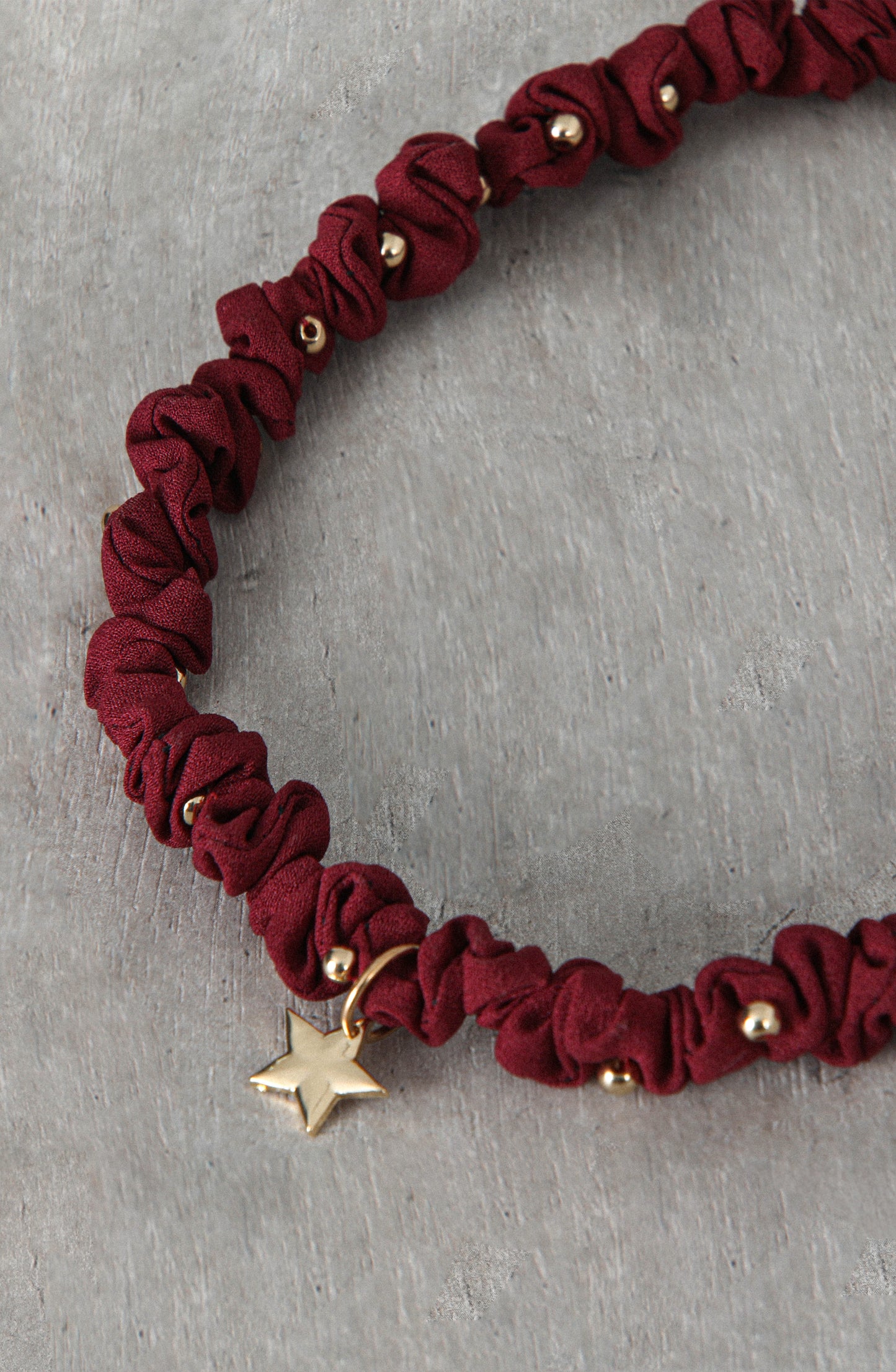 Collar Tejido Estrella Red