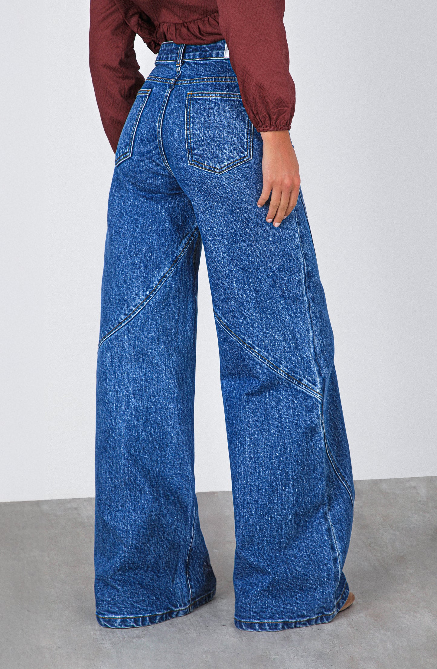 Pantalón Cortes Cruzados Blue