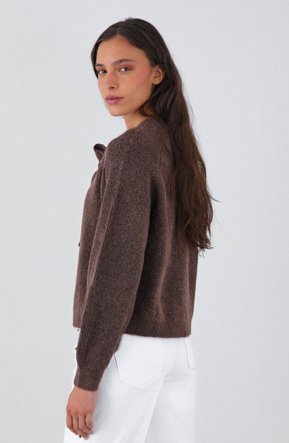 Sweater Lazo Frontal Brown