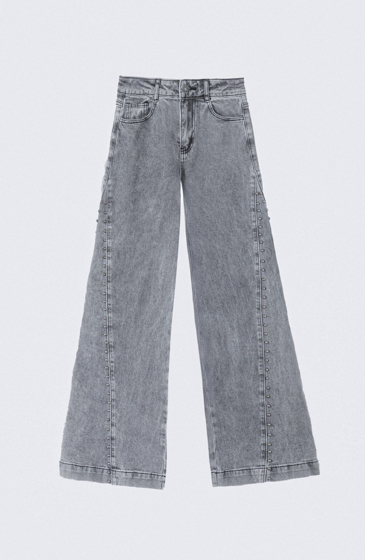 Pantalón Tachas Corte Lateral Gray