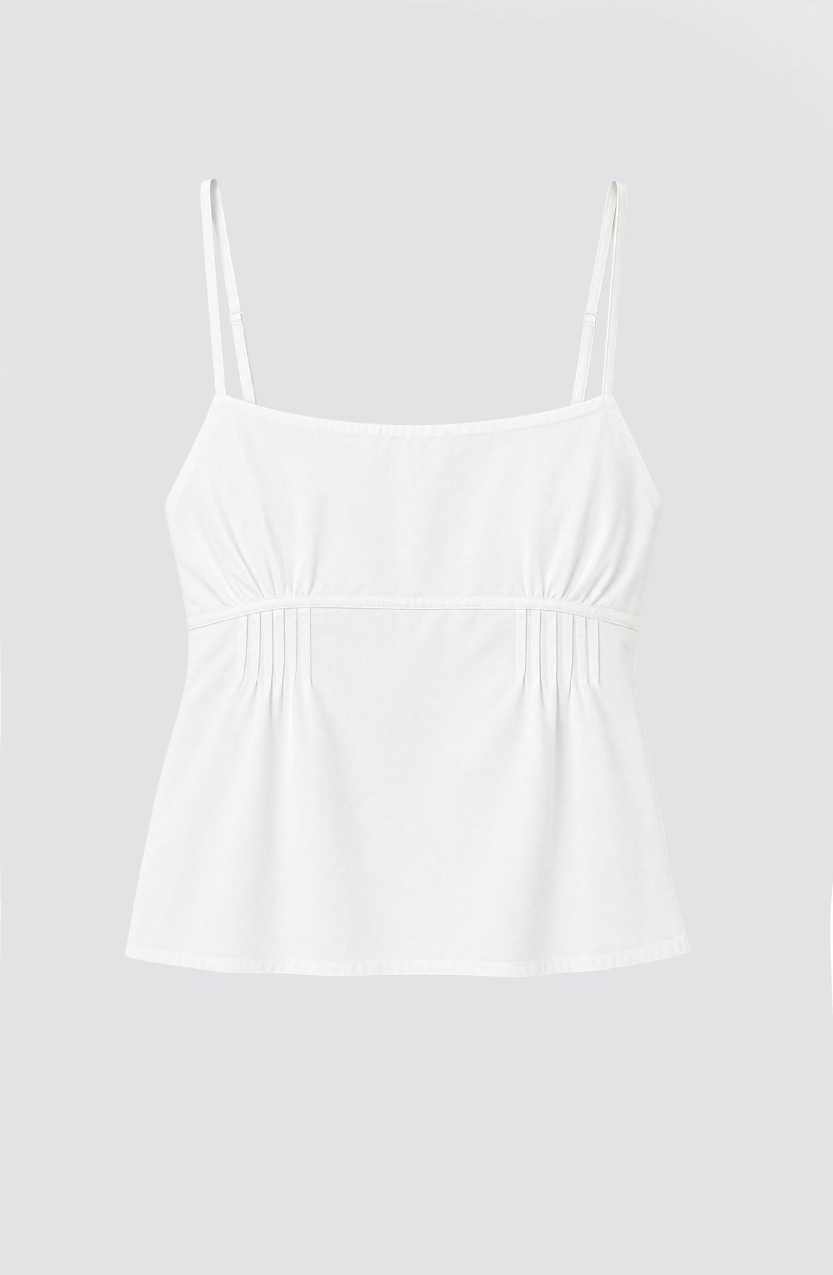 Top Escote Plisado White