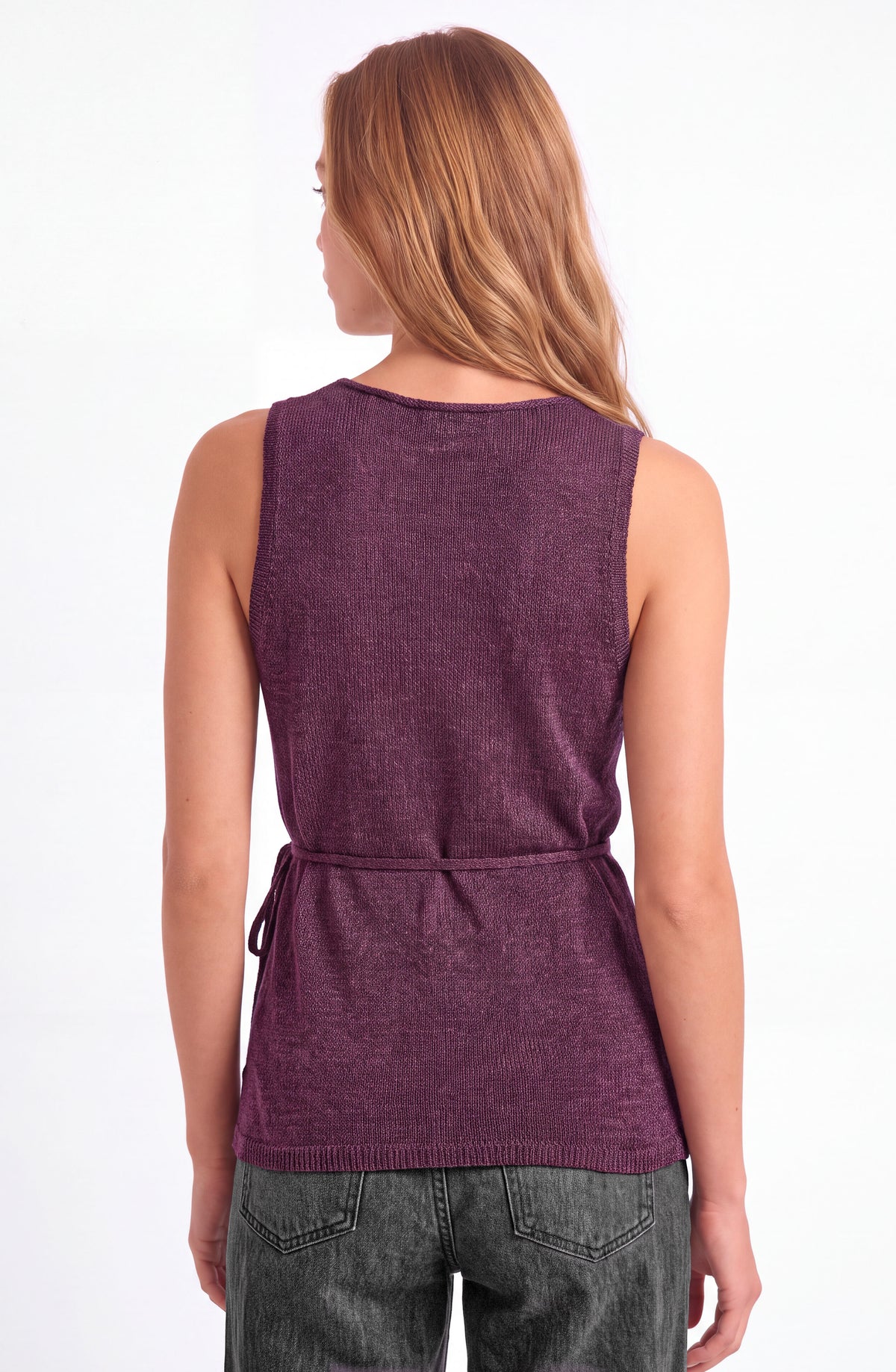 Vest Tejido Lazo Purple