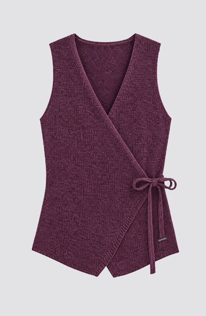 Vest Tejido Lazo Purple