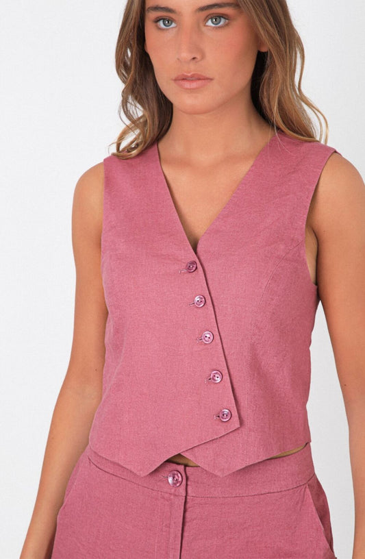 Vest Cruzado Pink