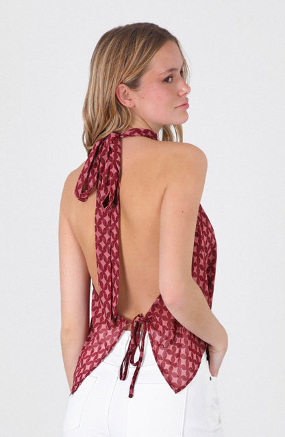 Top Halter Pink