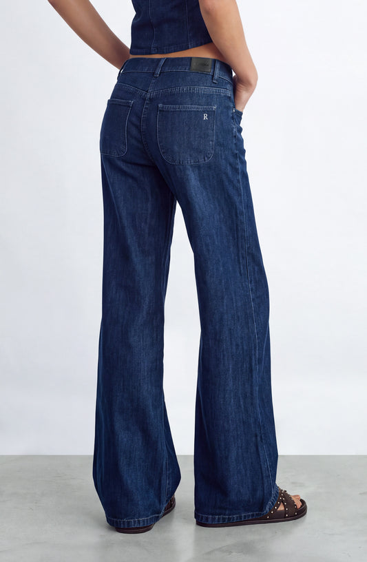 Pantalón Tencel Denim Indigo