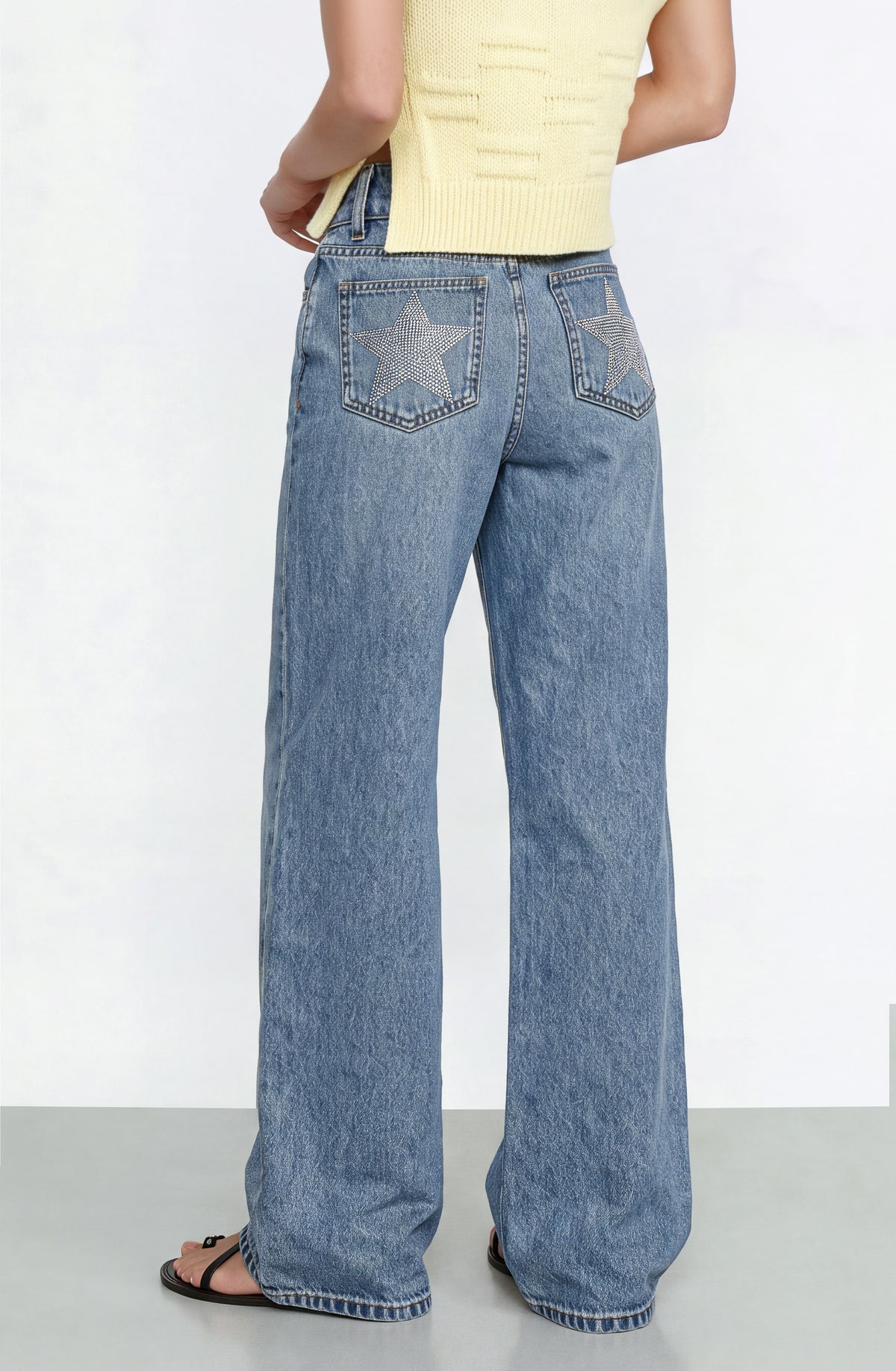 Pantalón Estrella Strass Blue