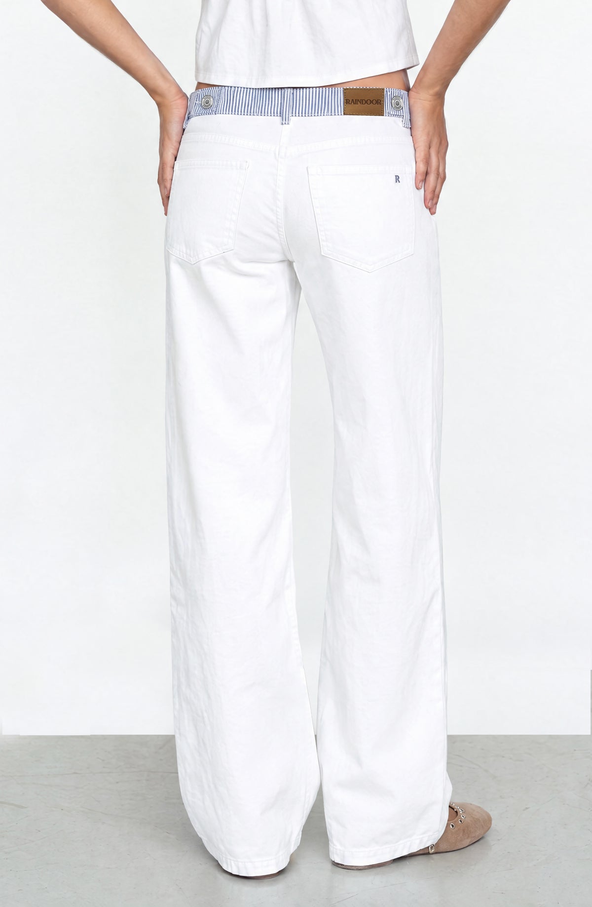 Pantalón Pretina Rayas Blue