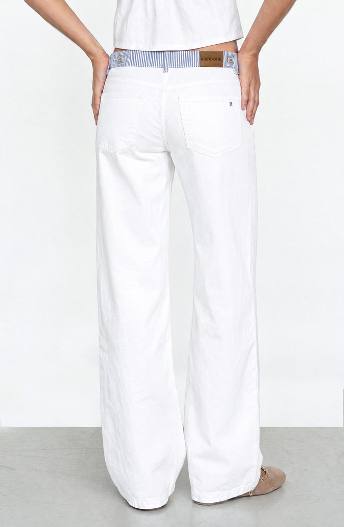 Pantalón Pretina Rayas Blue