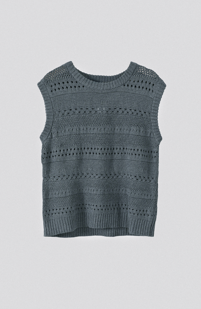Sweater Vest Trenzado Gray