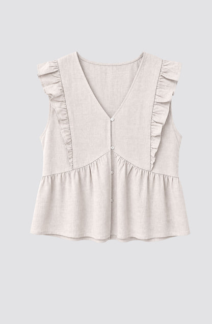 Blusa Vuelos Ecru