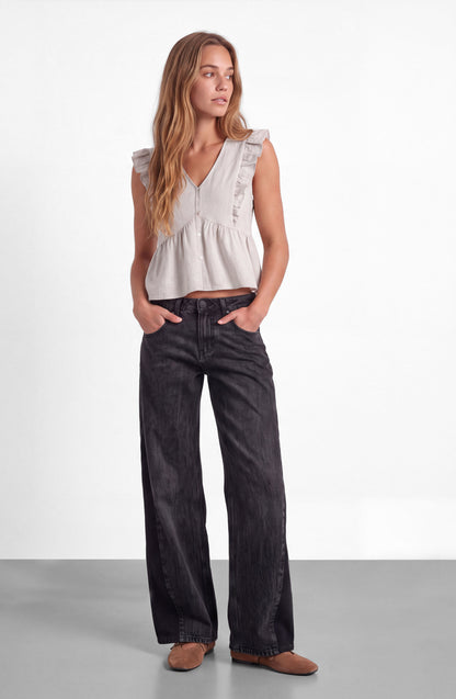 Blusa Vuelos Ecru