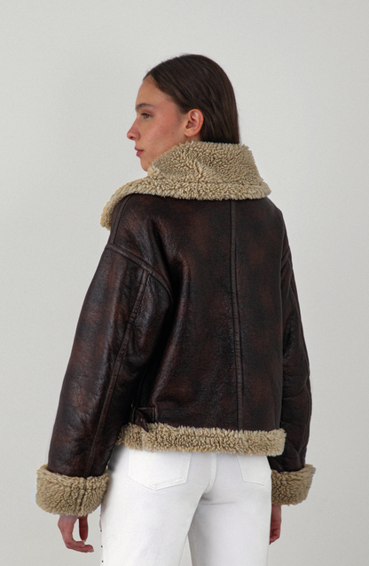 Chaqueta Aviadora Bonded Brown R