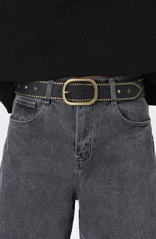 Cinturón Estrellas Tachas Black