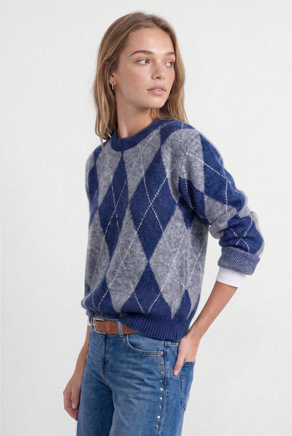 Sweater Rombos Grey