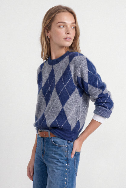 Sweater Rombos Grey