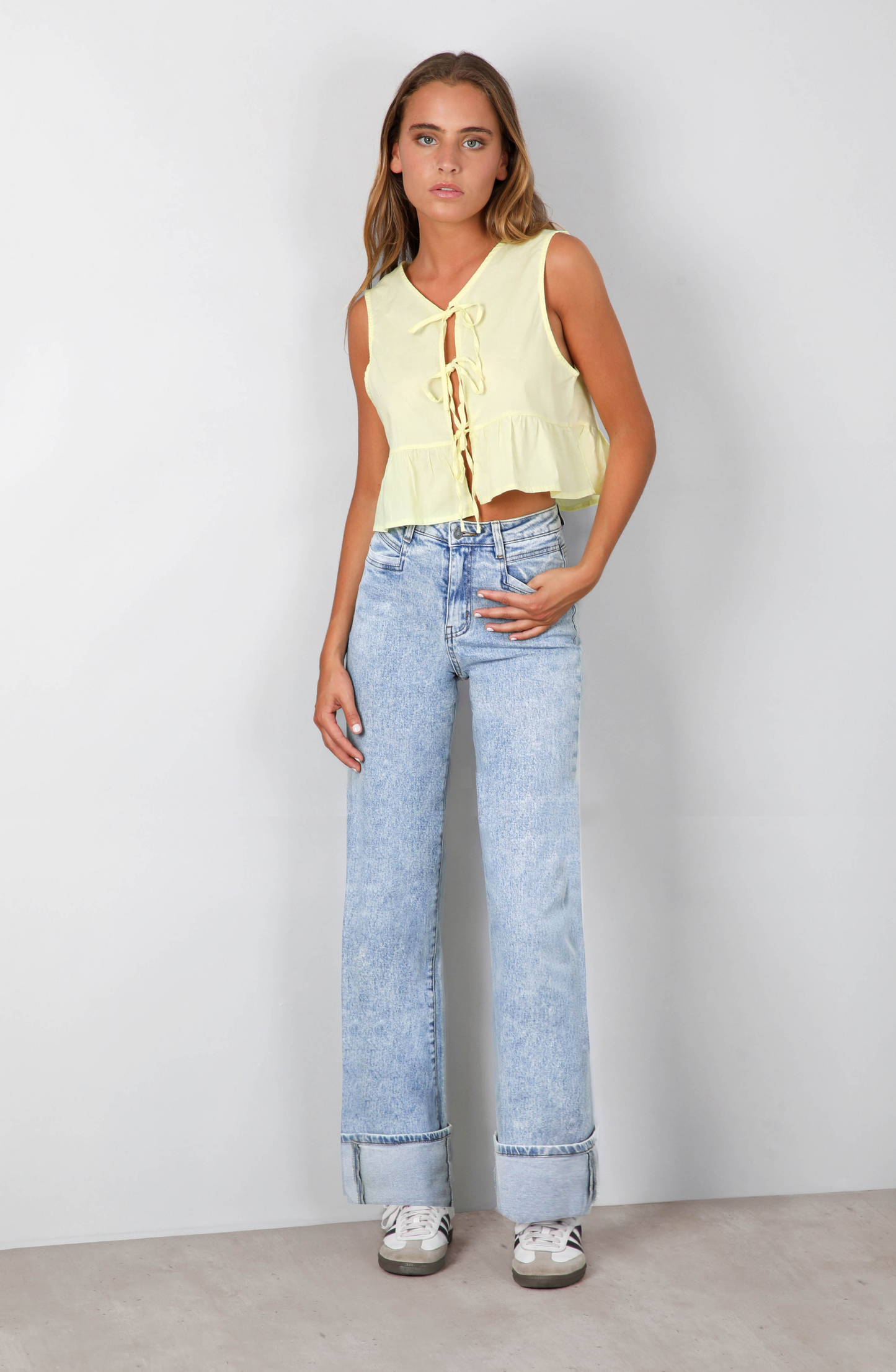 Pants Wide Leg Corazón Blue