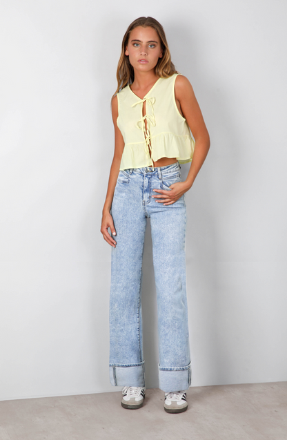 Pants Wide Leg Corazón Blue