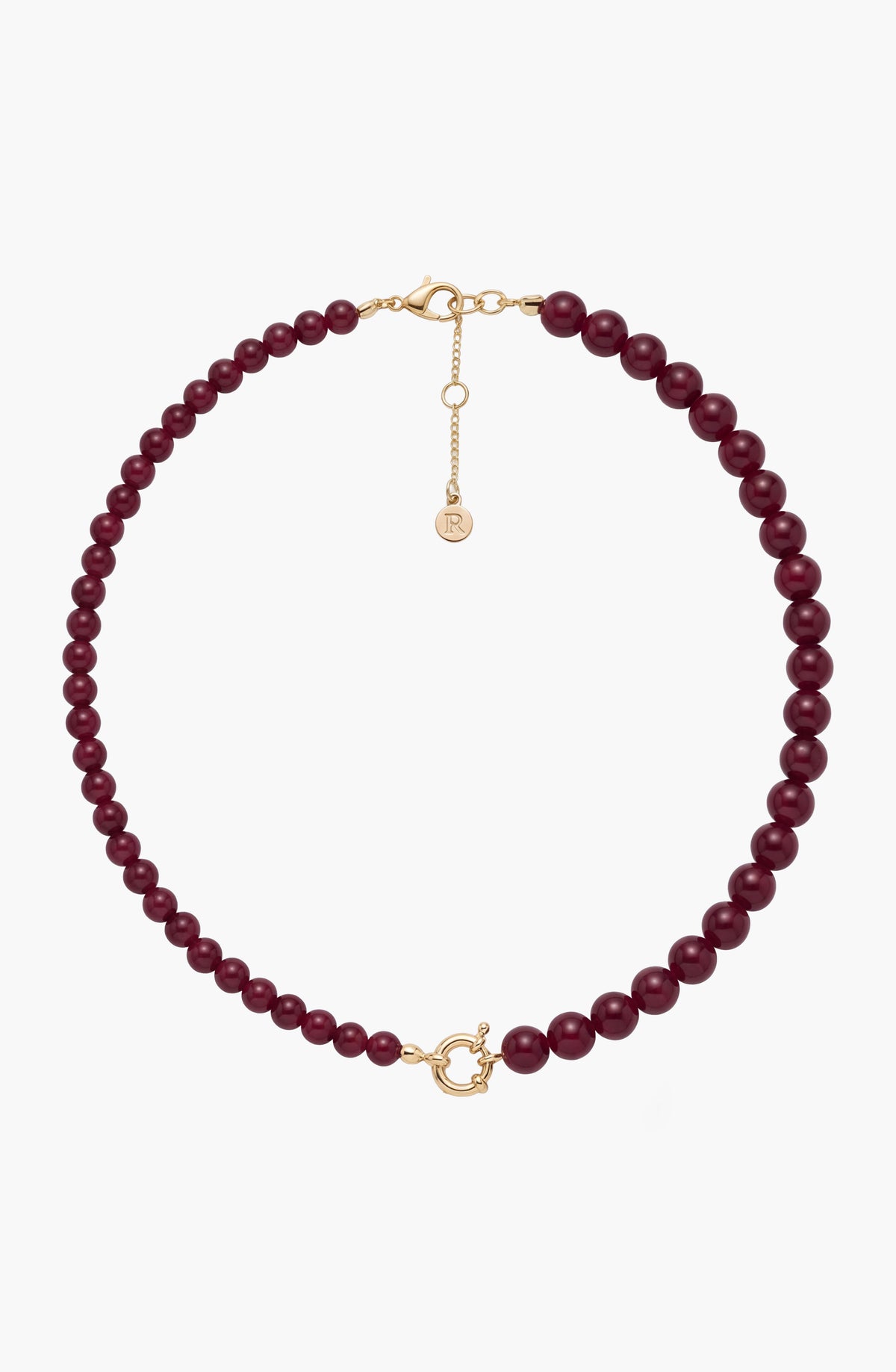 Collar Mostacillas Burgundy