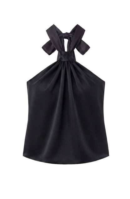 Top Halter Black