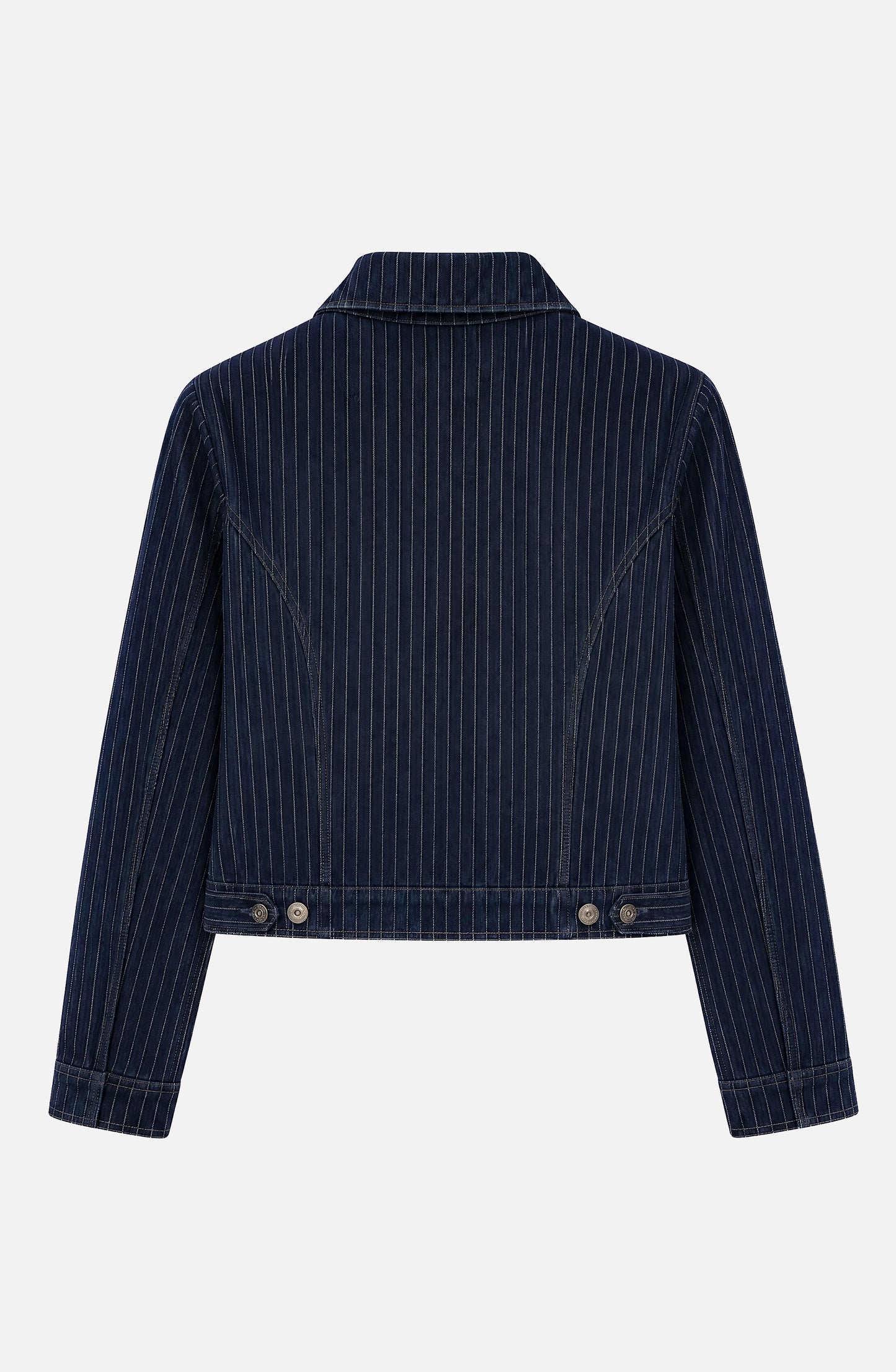 Chaqueta Denim Rayas Indigo