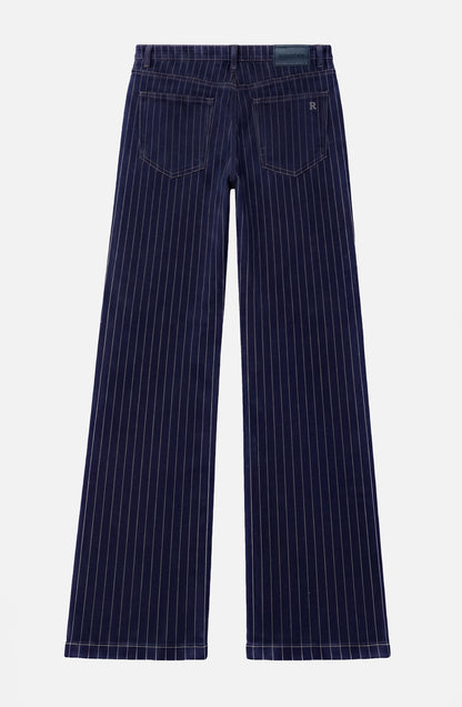 Pantalón Denim Rayado Indigo