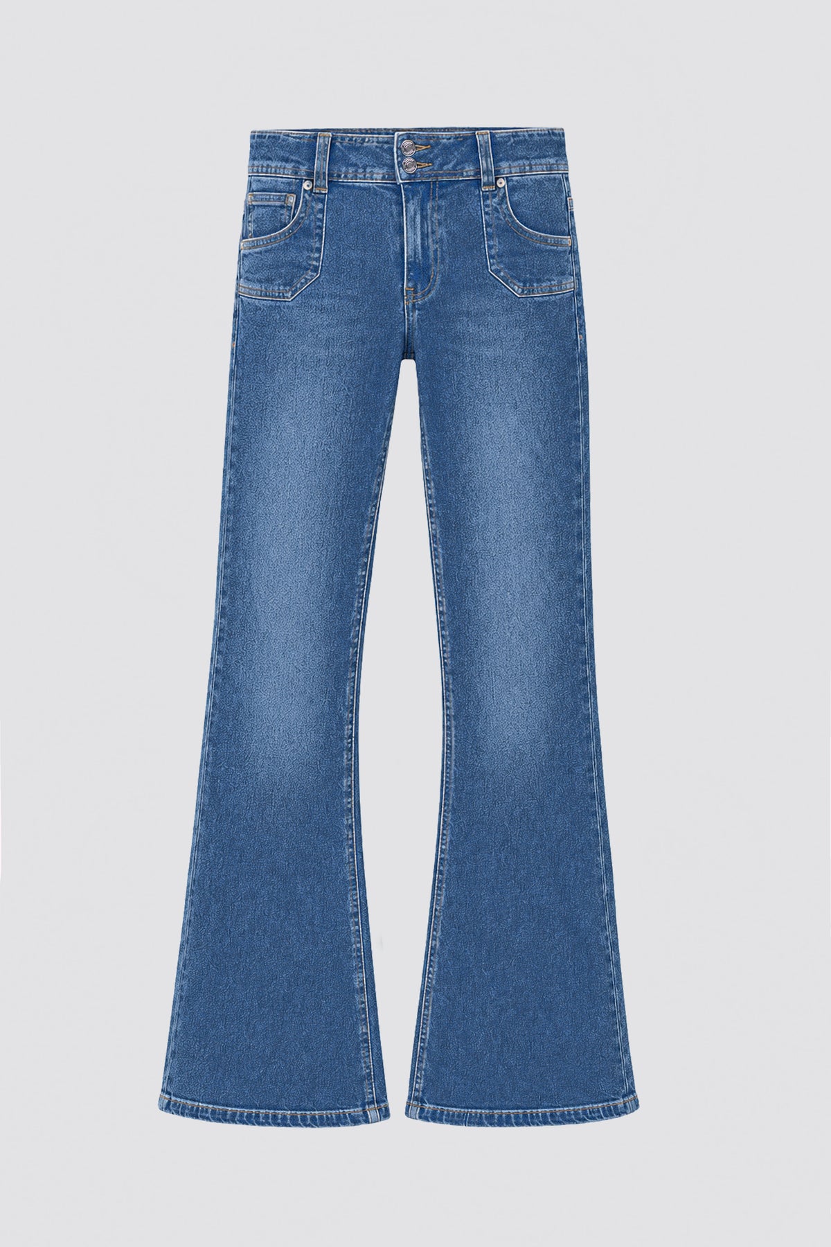 Pantalón Pretina Botones Blue