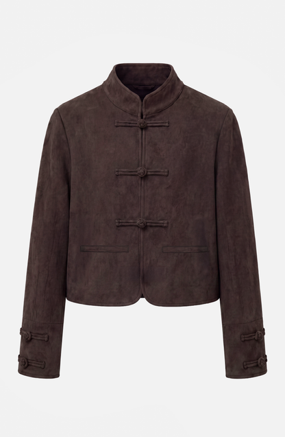 Chaqueta Suede Japo Brown