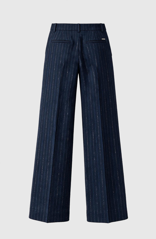 Pantalón Sastrero Raya Lurex Blue