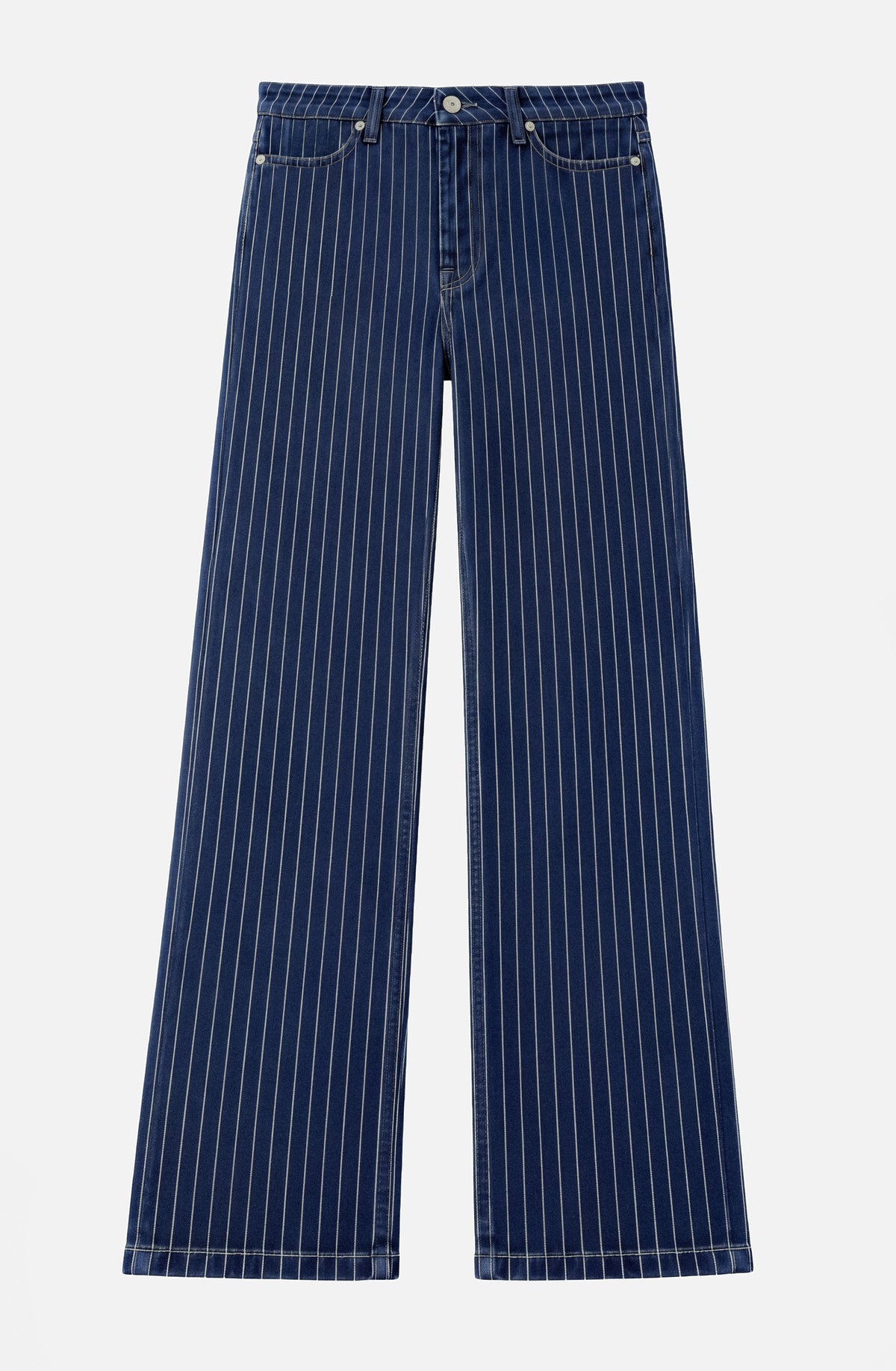 Pantalón Denim Rayado Indigo
