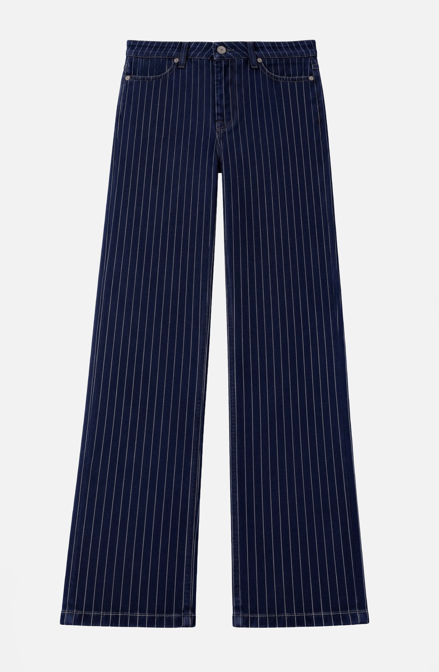 Pantalón Denim Rayado Indigo