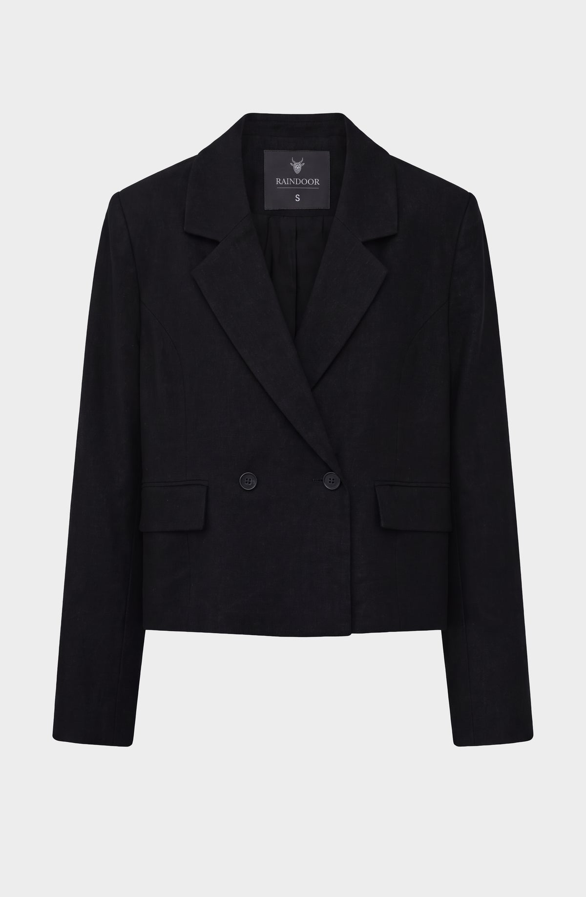 Blazer Corto Lino Black