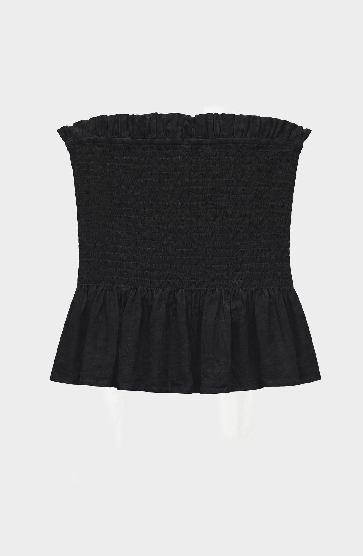 Top Strapless Panal Black