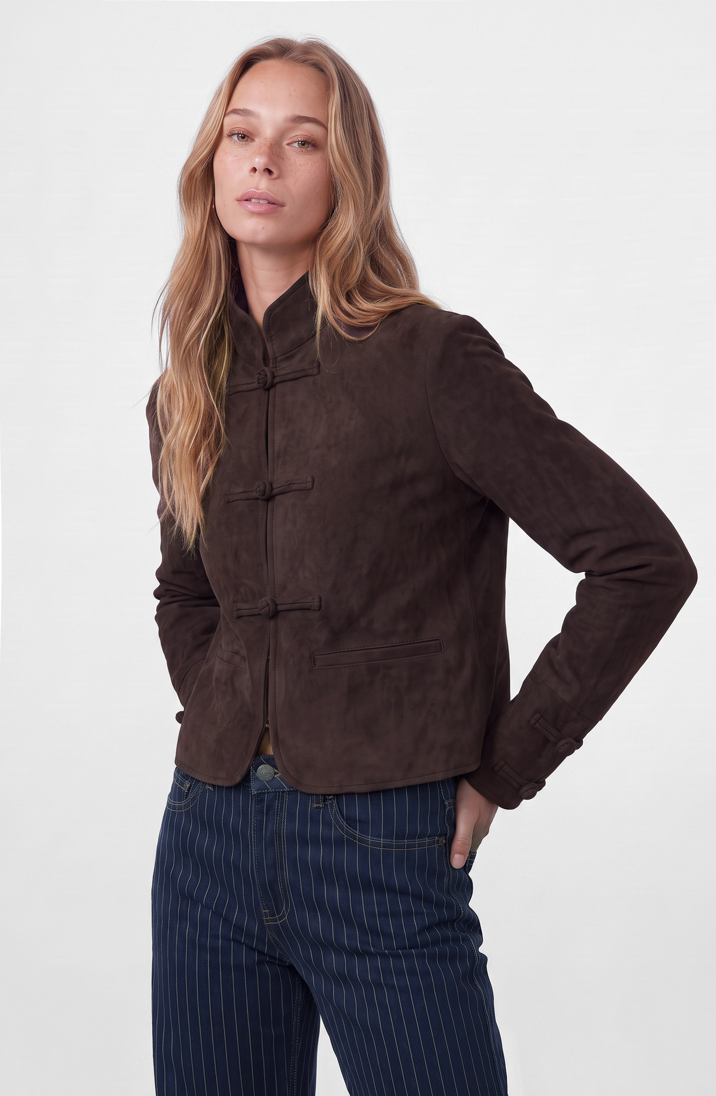 Chaqueta Suede Japo Brown