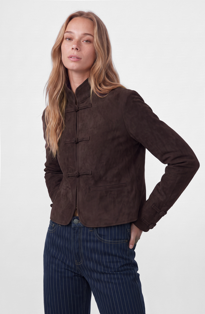 Chaqueta Suede Japo Brown