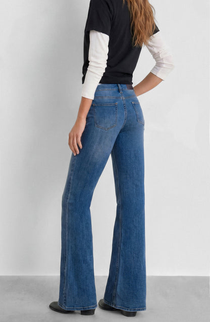 Pantalón Pretina Botones Blue