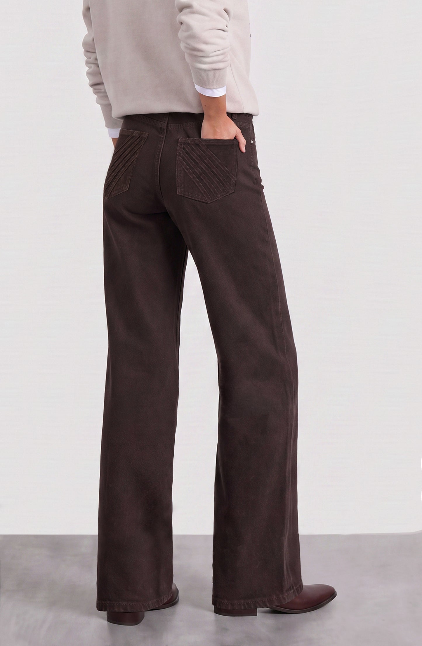 Pantalón Plisado Brown
