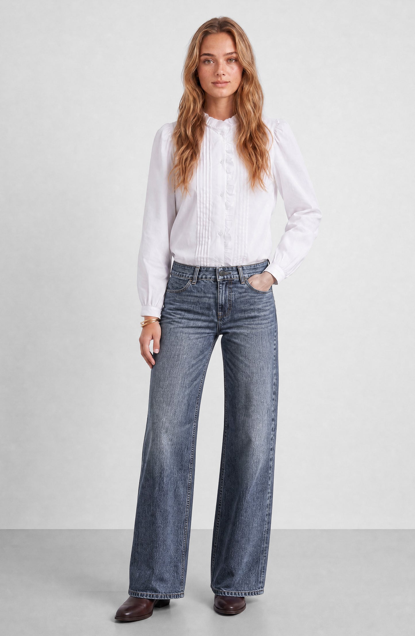 Pantalón Básico Denim Blue