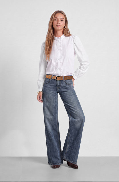 Pantalón Básico Denim Blue