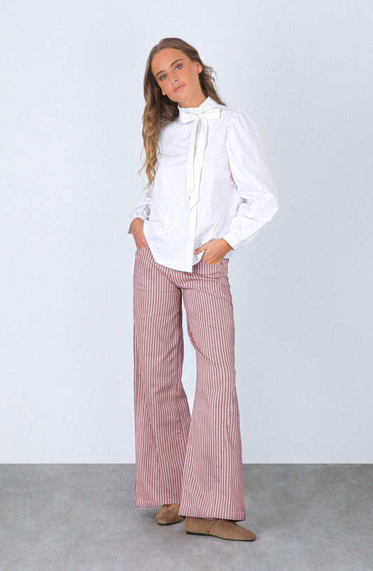 Blusa Cuello Alto White