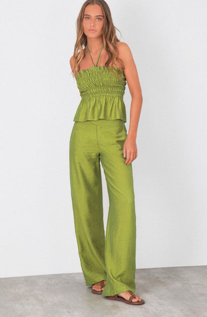 Pantalón Lino Pistacho