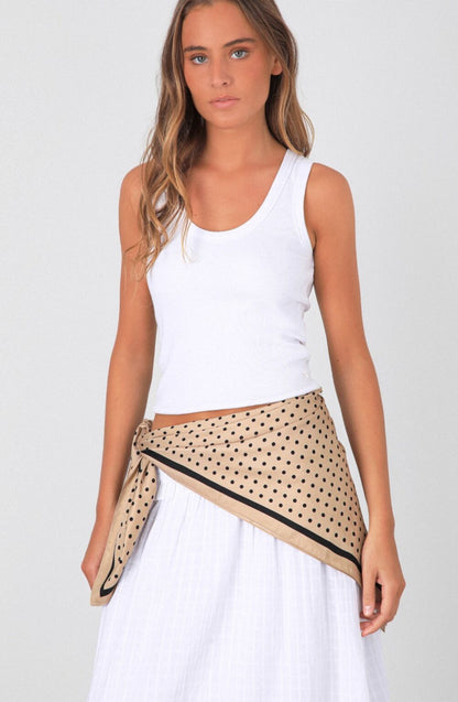Pañuelo Polka Dot Taupe