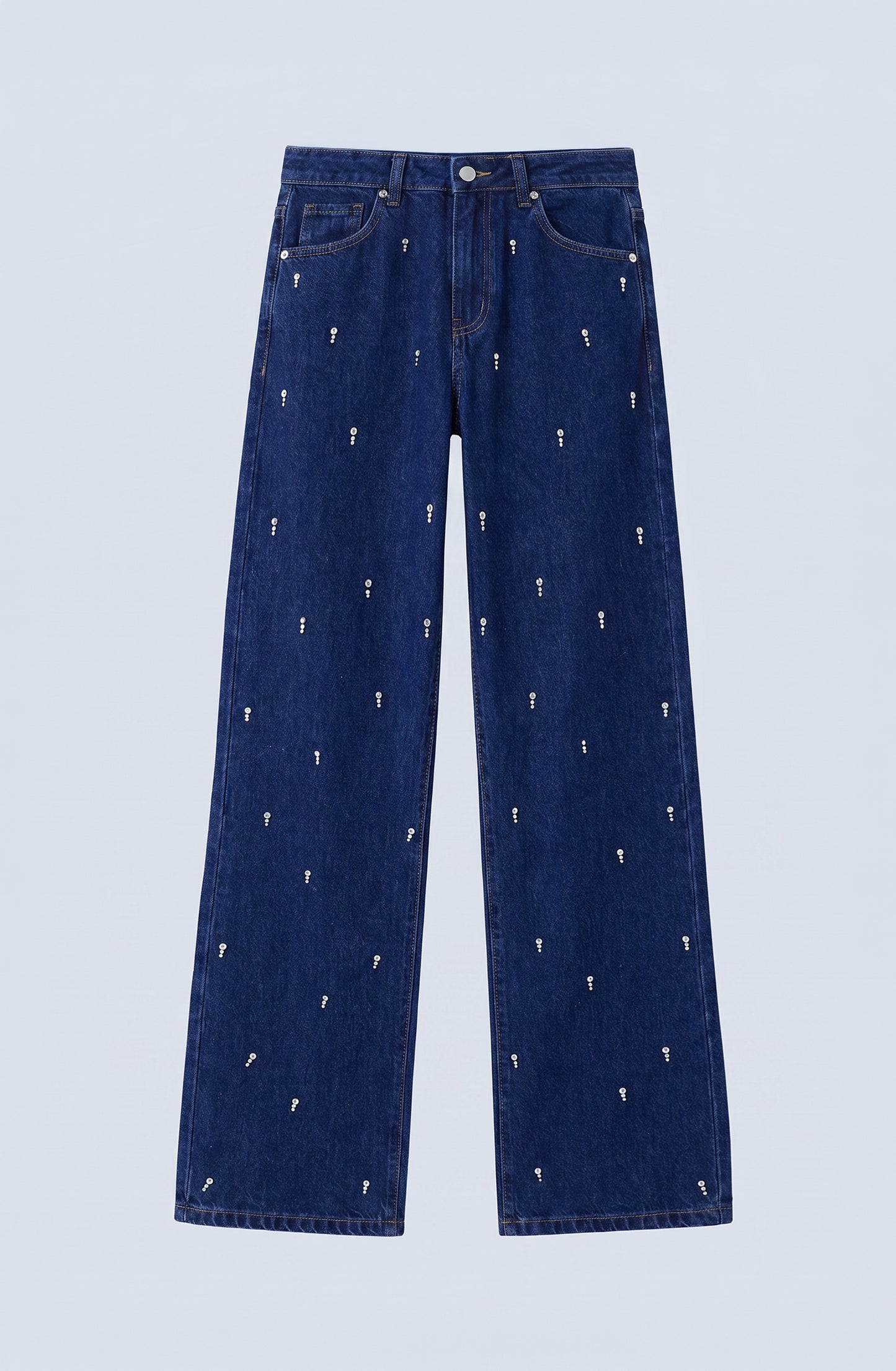 Pantalón Gotas Strass Indigo