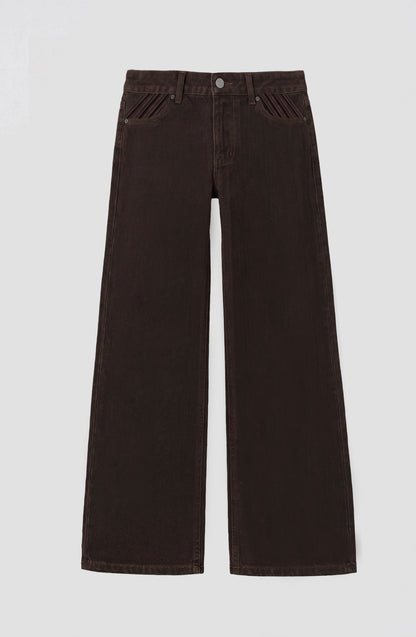 Pantalón Plisado Brown