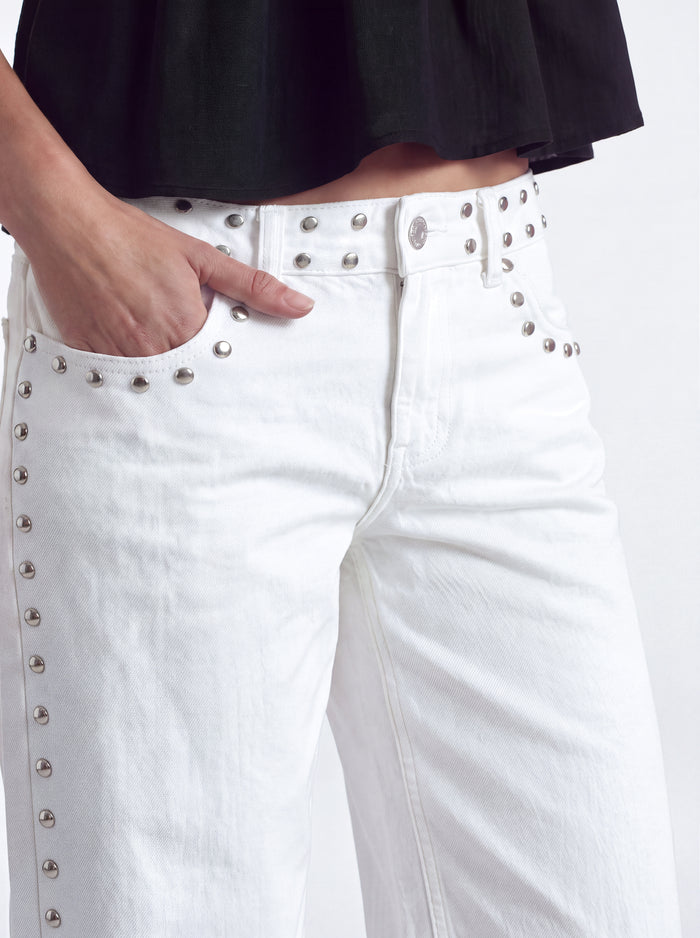 Pantalón Multi Tachas White
