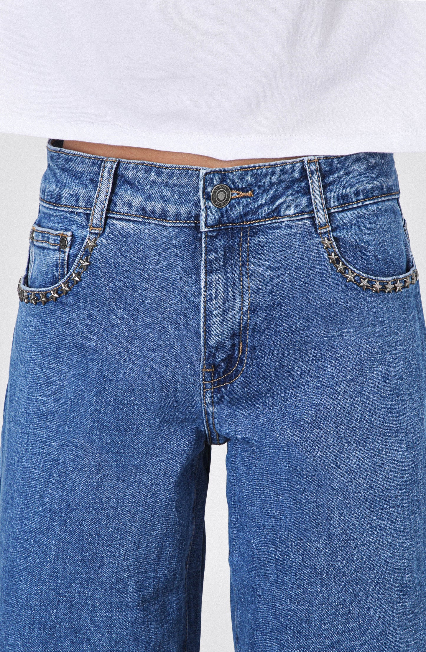 Pantalón Estrella Bolsillo Blue