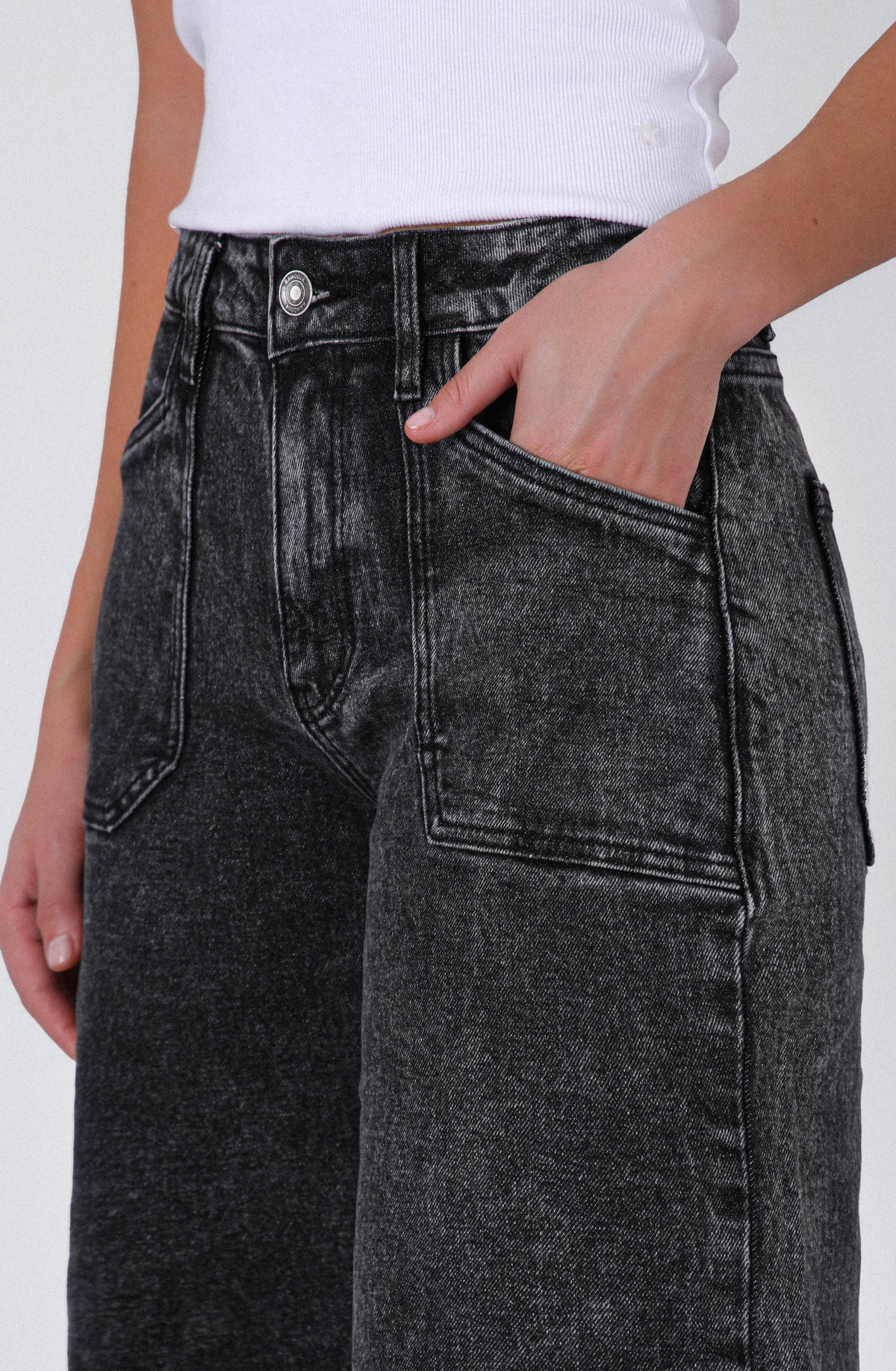 Pantalón Wide Leg Whistler Black