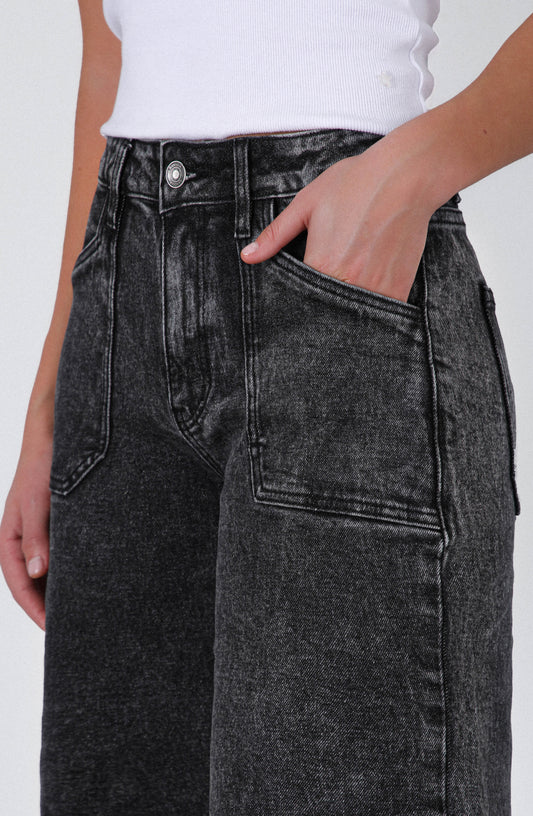 Pantalón Wide Leg Whistler Black