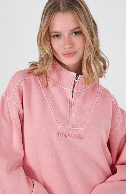 Polerón Medio Zipper Rose